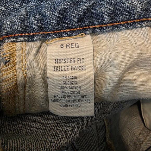 American Eagle Hipster Fit Skinny Flare Leg Jeans Sz 6 - Picture 9 of 10